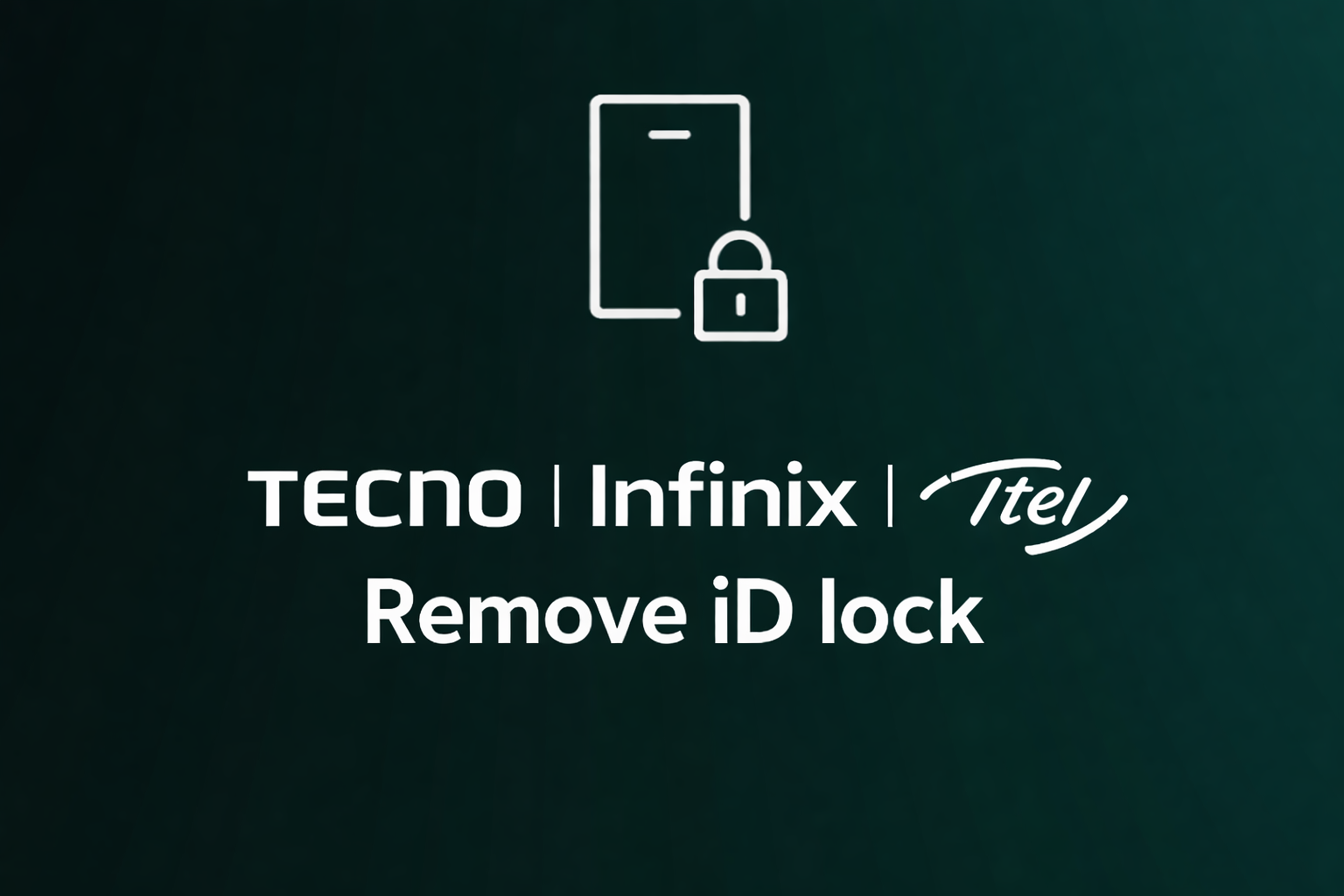 Tecno ID | Infinix ID Removal - Cloud ID Officially OFF All Models Supported Check Description ✅️